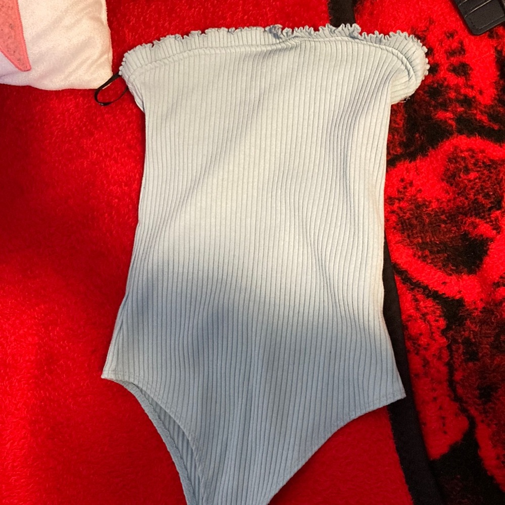 Light blue bodysuit